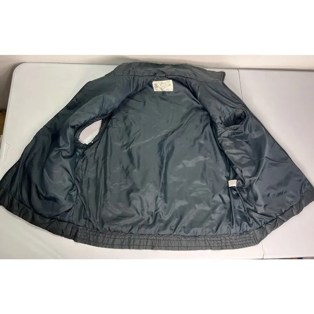 Vintage St. Moritz Vest Puffer Ski Striped Outdoor Black Men’s Size Large